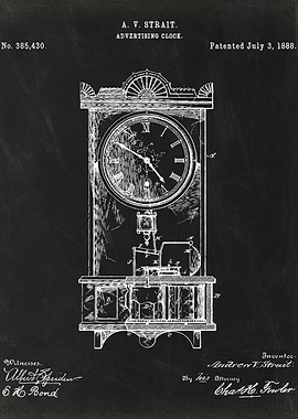 Advertising Clock patent