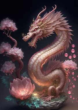 cherry blossom dragon