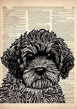 Cockapoo dog art