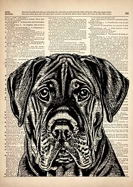Boerboels dog art