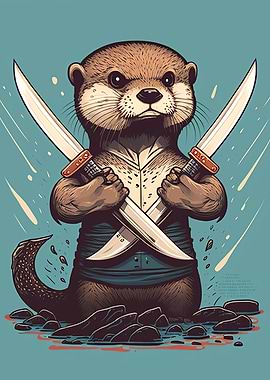 Otter Warrior Chibi