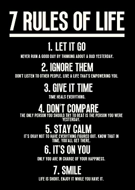 7 Rules of Life