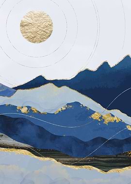 Abstract Resin Landscape