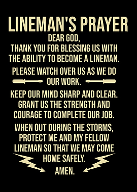 Linemans Prayer Linemen