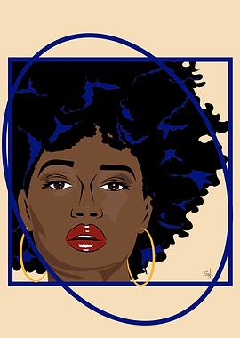 Lady beige and black