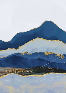 Abstract Resin Landscape