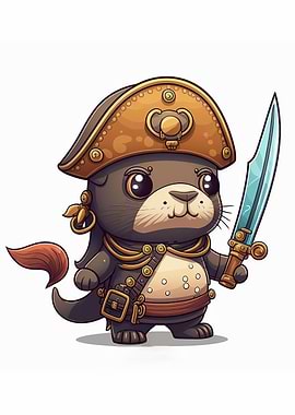 Otter Warrior Chibi