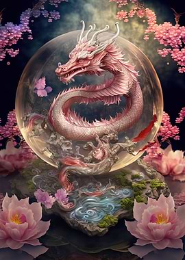cherry blossom dragon