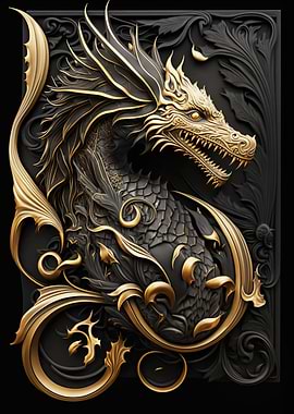 Dragon Golden Flame