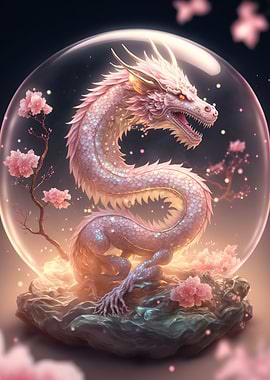 crystal chinese dragon