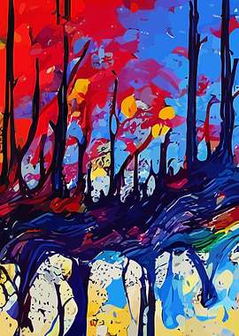 abstract paint splatter