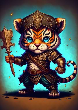 Tiger warrior chibi
