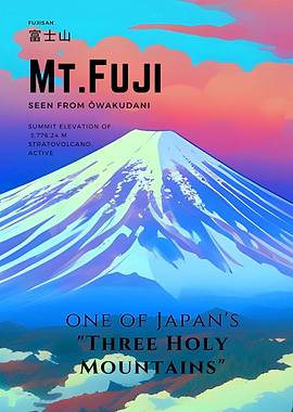 Mount Fuji or Fugaku