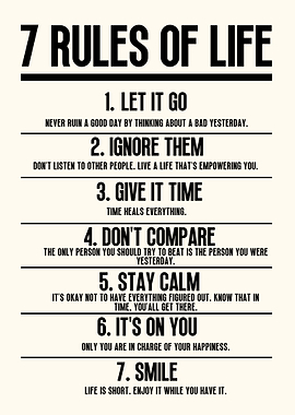 7 Rules of Life