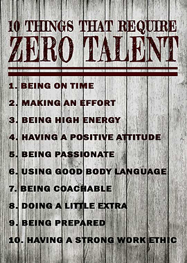 Zero Talent Motivational