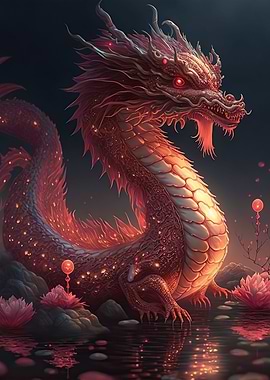 crystal chinese dragon