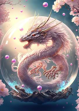 crystal chinese dragon