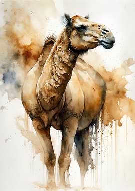 Camel Watercolor
