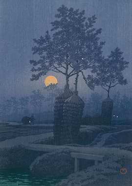 Kawase Hasui Moonlight