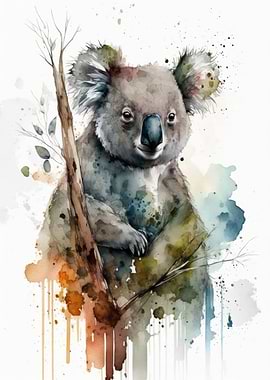 Koala Watercolor Design