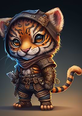 Tiger warrior chibi