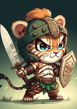 Tiger warrior chibi
