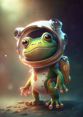 Astronaut Space Frog