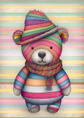 Abstract Teddy Bear