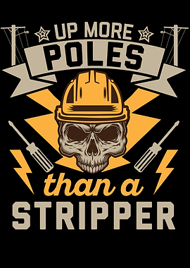 Funny Electrician Pole Pun