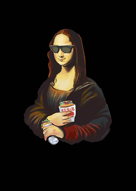 Mona Lisa eating Kebab
