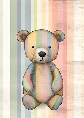 Pencil Drawn Teddy Art