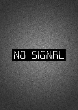 No Signal Retro Poster