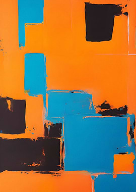 Golden Horizon Abstract