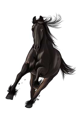 Horse running at a gallop