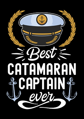 Funny Catamaran Captain