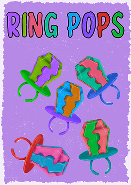 Vintage Ring Pops Poster