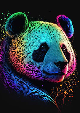 Panda neon