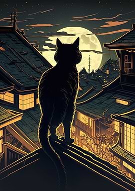 The Moon Night Cat Japan