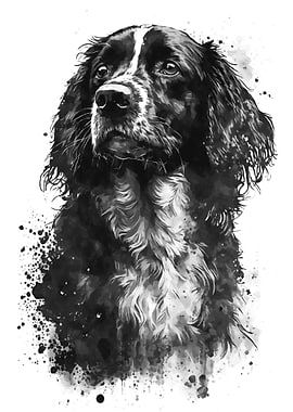 Small Munsterlander Ink