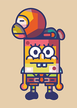 Monkey And Spoon Popart