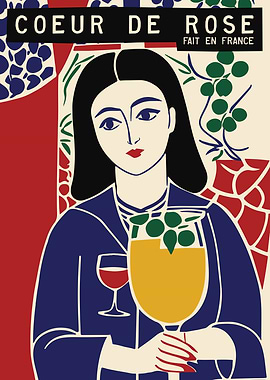 Retro French Wine Poster