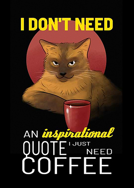 Cat Quotes about Coffee