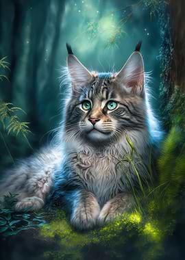 Adorable Maine Coon Cat