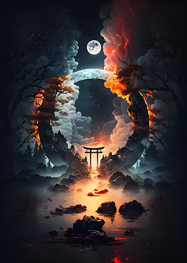 Magic portal at Torii gate