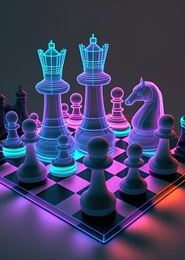 game chess neon