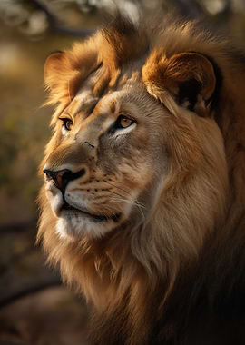 Golden Lion in the Wild