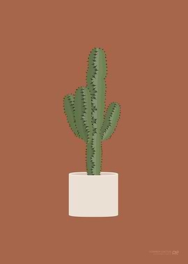 Cowboy Cactus Illustration
