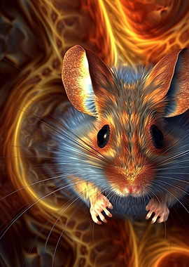 Whimsical Abstract Mouse