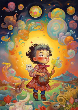 Oil Painting with colors