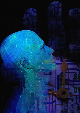 Machine Mind Concept